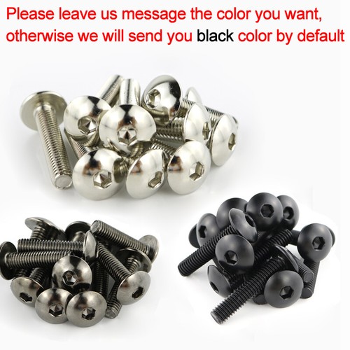 Kit de sujetadores de carrocería de pernos de carenado de acero apto para Yamaha TMAX530 12-24 negro - Imagen 2 de 11