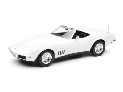Norev 1/18 - Chevrolet Corvette Convertible 1969 Can Am White - Modèle Neuf