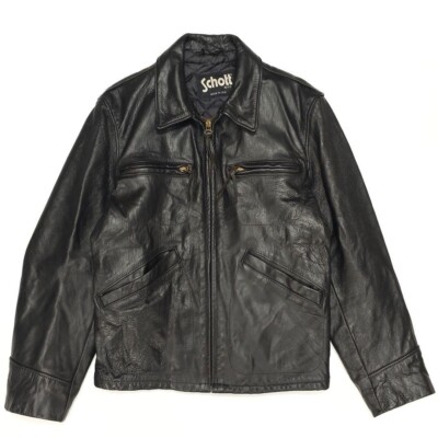ジャケット・アウター Schott SINGLE BREST RIDERS BLK XL Schott N.Y.C（ショット） Schott シングルブレスト ライダース