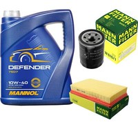 Motor-ÖL 5L Mannol Defender 10W-40 +MANN-FILTER FüR Suzuki Swift III MZ EZ 1.5