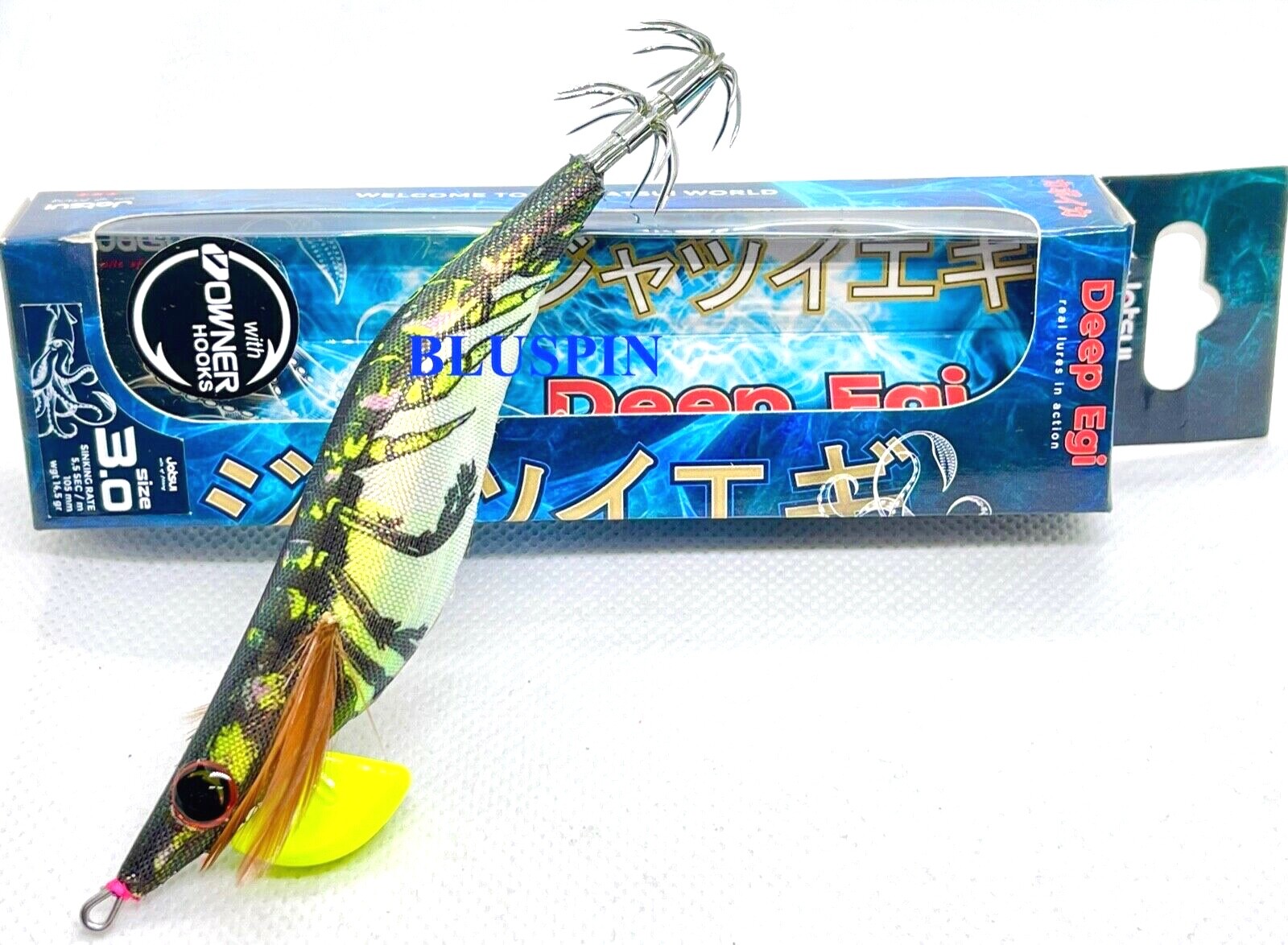 NEW TOTANARA JATSUI DEEP EGI WITH OWNER HOOKS SQUID JIG 14.5gr 3.0 COL: CN-03