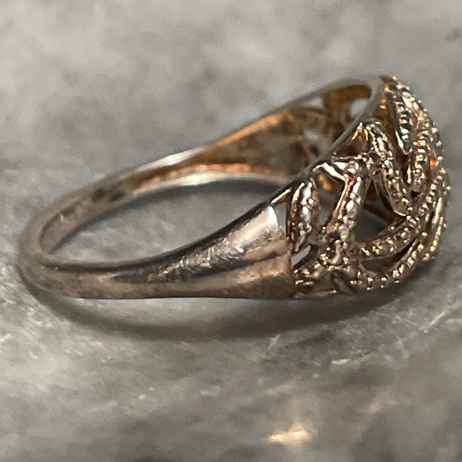 D’Joy 925 Sterling Silver Open Pattern Ring Size 7 - image 5