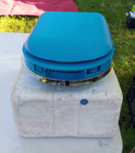1970 Vintage MANGIADISCHI  45 FONORETTE AZZURRO  A 6 BATTERIE FONDO MAGAZZINO !