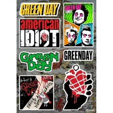 Green Day Sticker Pack | Grenade American Punk Rock Pop Skate Punk Band Logo