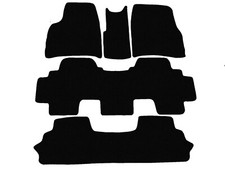 Nuovo Tappetini per Lancia Phedra 2002-2013r 3 file di sedili, Nero Tappeti