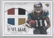 2014 National Treasures Rookie NFL Gear Materials Quad 43/99 Marqise Lee 4cb