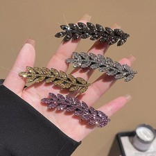 Rhinestone Hair Clip For Daily Wear Stylish Ear Motif For Securing Bangs