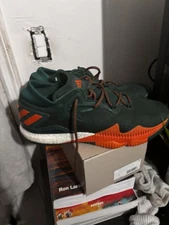 adidas Crazylight Boost 2016 Low Miami Hurricanes Men’s Size 15