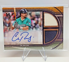 2025 Topps Museum Signature Swatches Dual Cal Raleigh /20 Mariners