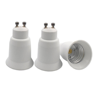 GU10 to E26/E27 Socket Adapter Converter - 3 Pack, Heat Resistant Material