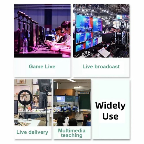 HDMI Video Switcher Mixer Support Multiple Camera Live Streaming OSD PIP MIC - Zdjęcie 11 z 15