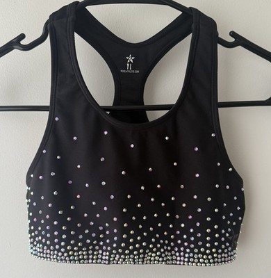 Rebel Athletic Crystal On The Go Sports Bra Youth Large