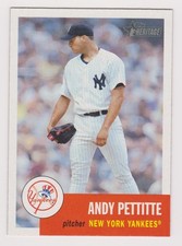 2002 Topps Heritage Andy Pettite #71 New York Yankees NM or Better
