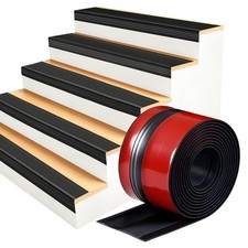 Stair Edge Protector, 12Ft Pre-Angled L-Shaped Stair Nosing with -Adhesive, T...