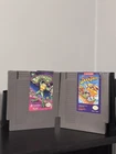 NES 2 Game Lot - Battletoads + Ducktales Cartridges w/ Sleeve Covers - Tested