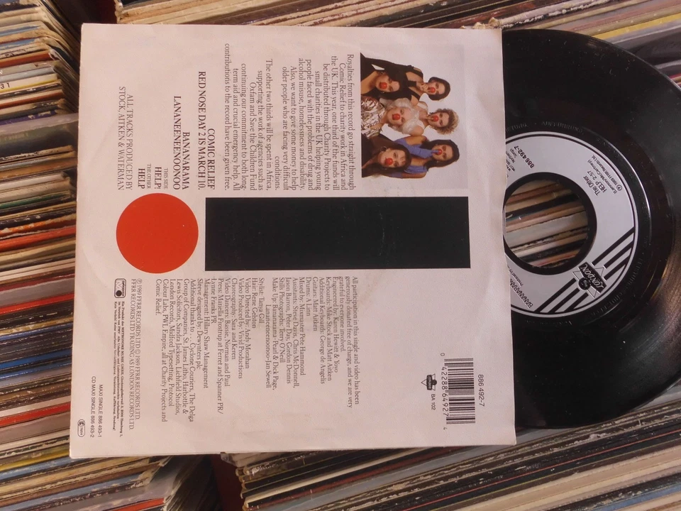 BANANARAMA 4 x 7" SINGLES: HELP/VENUS/WANT YOU BACK/LOVE IN THE FIRST DEGREE - Bild 4 von 4