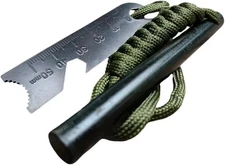 4 Inch Fire Starter, Bushcraft Survival Ferro Rod Flint Fire Starter ，Multi 1