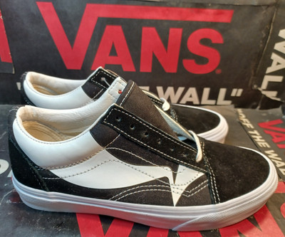 Vans Vans Men's 4.5/Women's 6 Old Skool Warp Black True White ----- VN0A4U3B21N