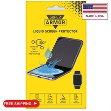 SUPER ARMOR Liquid Glass Screen Protector - Wipe On Scratch and Shatter Resistan