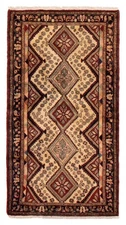 Traditional Vintage Hand-Knotted Oriental Carpet 3'1" x 5'9" Wool Area Rug
