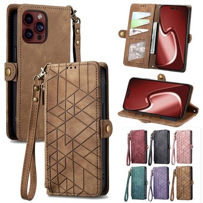 Für iPhone 17 16 15 14 13 12 11 Pro Max Case Handy Tasche Schutzhülle Klapphülle