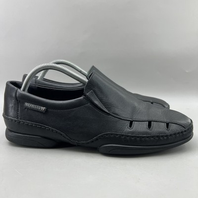Mephisto Martel Slip On Loafers Men Size 10 Black Leather Casual Comfort Shoes