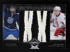 2011-12 Limited Net Presence Memorabilia 24/25 Jeff Skinner Jonas Hiller #15 f5q