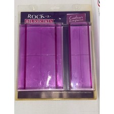Crafters Companion Rock-a-Blocks Purple Curved Stamp Mounting Blocks Set 2pc