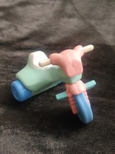 Vintage 1994 Fisher Price Pink Teal Blue Tricycle Loving Family Dollhouse Trike