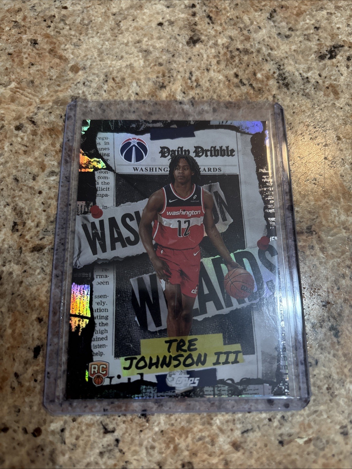 Tre Johnson III 2025-26 Topps Basketball Daily Dribble RAINBOW FOIL ROOKIE #DD36