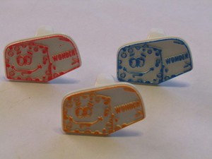 Wonder Bread Freddy The Fresh Guy Rings x3