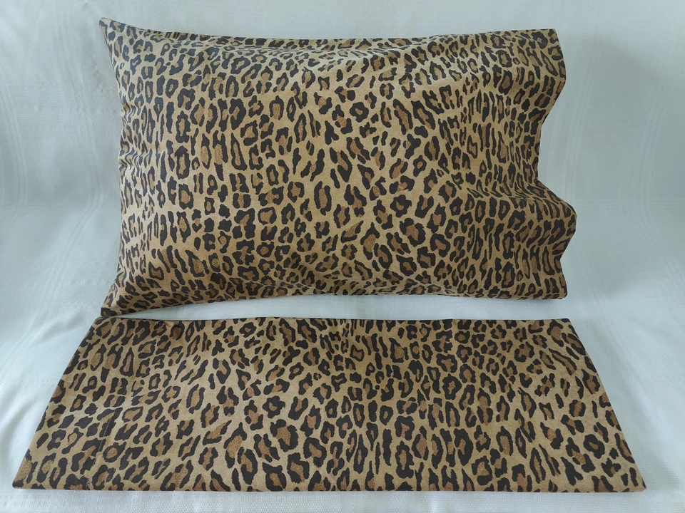 Ralph Lauren ARAGON Leopardo Ginebra Galahad 2 Fundas de Almohada Estándar ¡Nuevo! Foto 3 de 4