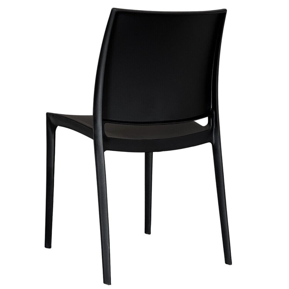 Chaise Altea En Plastique Couleur Noir Modèle Confort