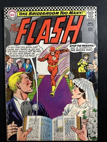 The Flash #165 1966 DC Comics Vintage Silver age 1st Print VG *A5