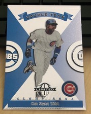 1997 DONRUSS LIMITED DOUBLE TEAM SAMMY SOSA RYNE SANDBERG CHICAGO CUBS #68