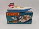 Lesney Matchbox Seafire No 5 J Superfast Box Blue Yellow Driver England