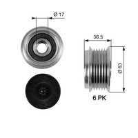 Generatorfreilauf Gates OAP7051 Drivealign™ FüR Ford
