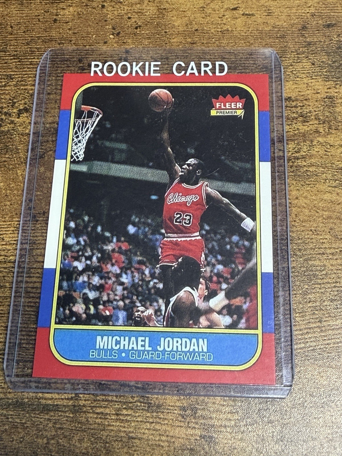1986 Fleer Michael Jordan  Rookie Card Facsimile magnet