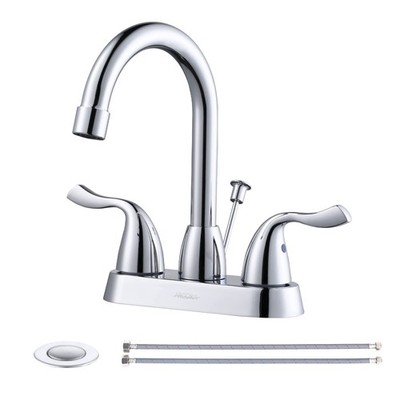 ARCORA 2 Handle Bathroom Faucet Chrome, 4 Inch Centerset Bathroom Faucet with...