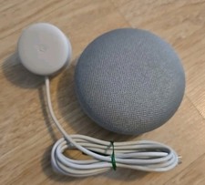 Google Home Mini Smart Speaker Model H0A Charcoal  White W/ Power Cord Adapter