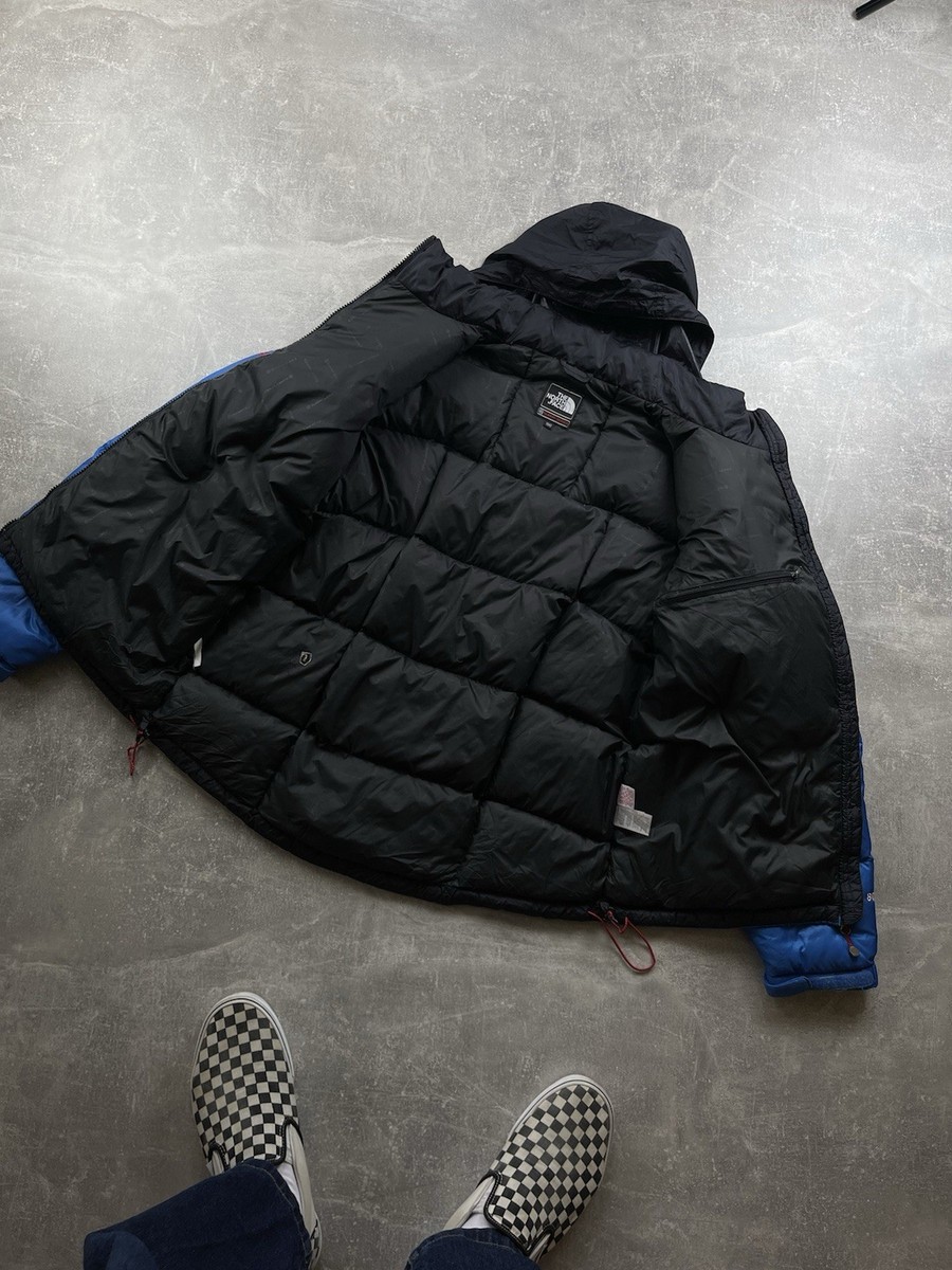 The North Face Summit Series 800 Down Puffer Jacket Blue Black
