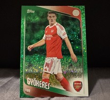 2025-26 Topps UCC Flagship #42 Viktor Gyökeres Arsenal FC Green Sparkle /99 