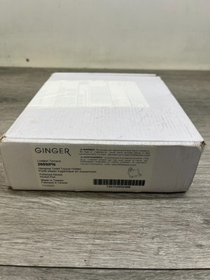 Ginger 2609/PN Paper, Polished Nickel, Hanging Toilet Tissue Holder