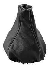 Schaltmanschette Schaltsack Fur VW Scirocco 1981-1992 Leder Schwarz Naht Grau