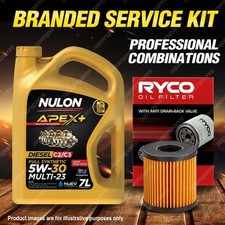 Ryco Oil Filter 7L APX5W30C23 Engine Oil Kit for Peugeot 206 3008 308 4007 407