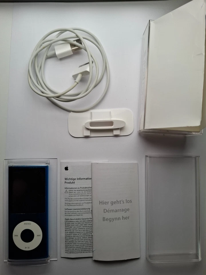 Apple iPod Nano 4. Generation 8GB Blau A1320 | MP3 Player | Funktioniert | - Bild 2 von 4