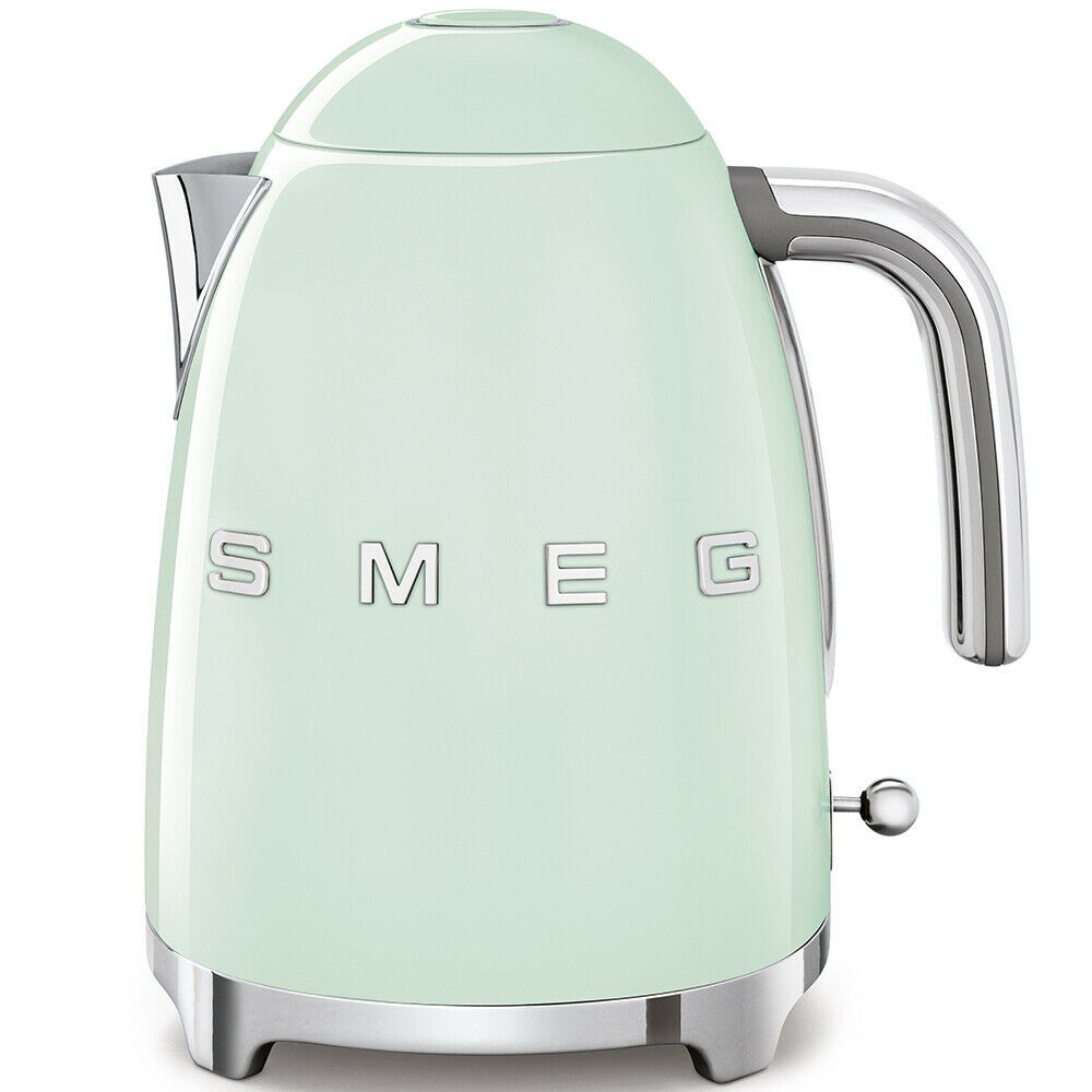 SMEG RETRO 50'S STYLE 1.7 LITRE 3KW CORDLESS KETTLE IN PASTEL GREEN