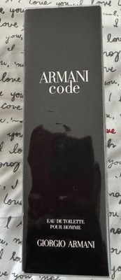 Armani Code by Giorgio Armani EDT for Men Spray 4.2oz New Sealed