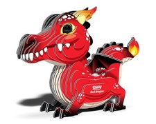 Safari EUGY Red Dragon 3D Model Kit SAF105666 