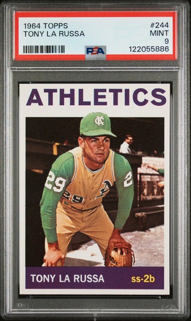 1964 TOPPS #244 TONY LA RUSSA PSA 9